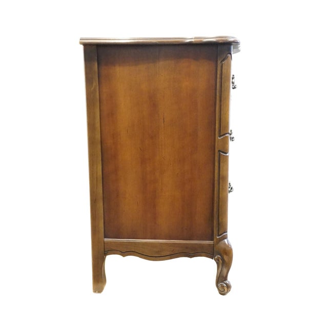 Bassett Furniture Cherry Country French Provincial 65" Triple Dresser 190-2-A371 For Sale - Image 11 of 12