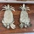 Vintage Tole Pineapple Candle Sconces