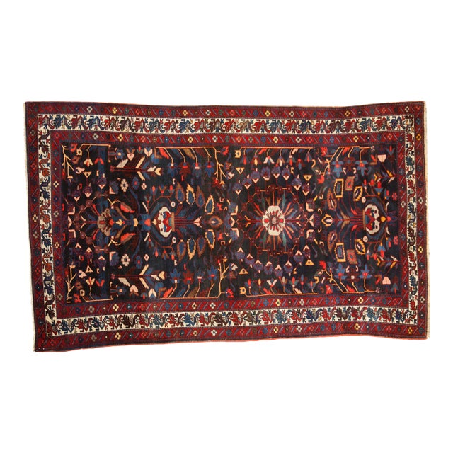 Vintage Bakhtiari Carpet - 5'9" X 9'1" For Sale