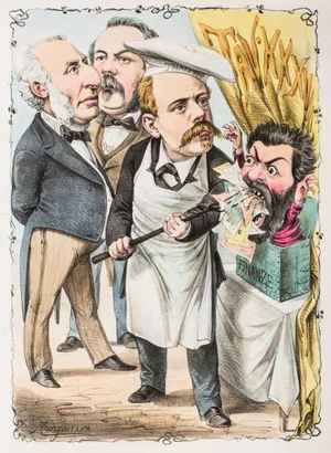 Finanze - Original Lithograph by Antonio Manganaro - 1870s 1870s