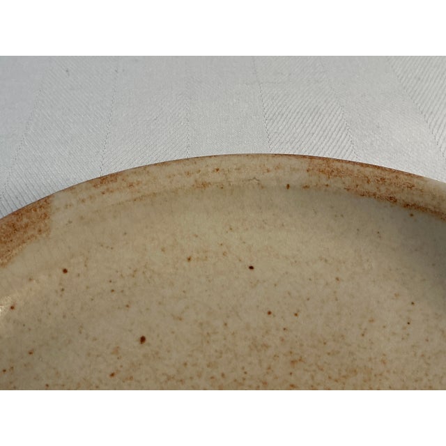 Handmade Studio Pottery Plate/Low Bowl For Sale - Image 9 of 10