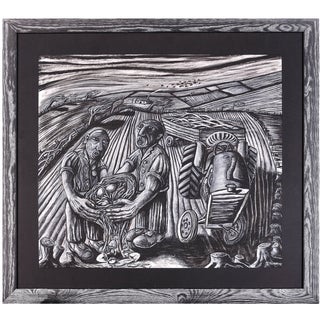 Julian Ruddock, Lost Hedgerows, Pastel Artwork, 1980s For Sale