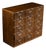 Vintage Oak Industrial Cubby Storage Cabinet With Hinged Faces For Sale