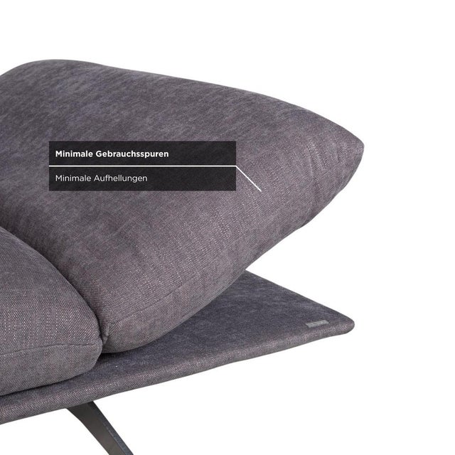 Francis Fabric 2-Seater Sofa in Grey Fabric from Koinor For Sale - Image 9 of 18