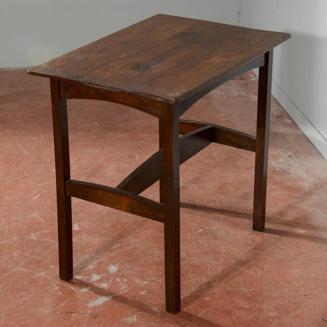 Brown Low Coffee Table in Wood Italia, 1940s For Sale - Image 8 of 9