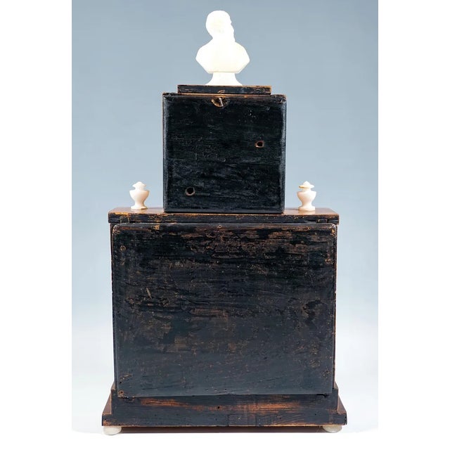 Viennese Empire Portal Clock with Caryatids and Gilded Fittings, 1810 For Sale - Image 10 of 12