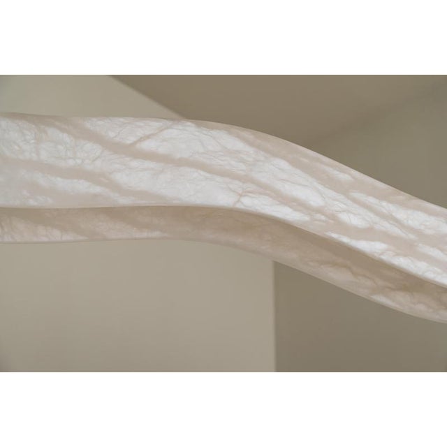 Signature pendant lamp by united alabaster dimensions: d 185 x w 11 x h 21 (customizable height) materials: alabaster,...