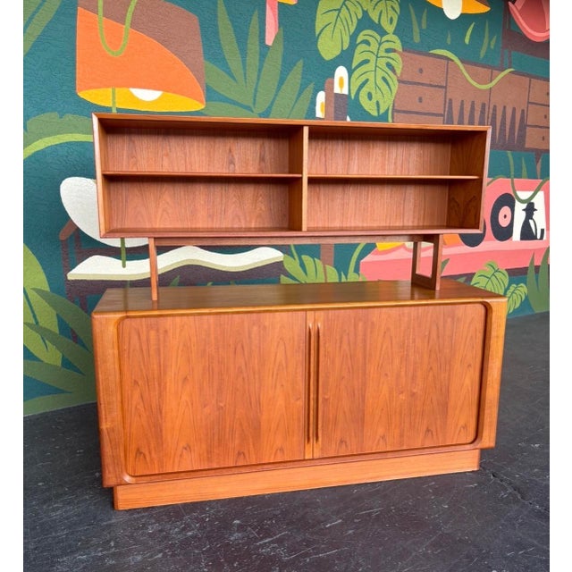 Wood Mid Century Danish Modern Teak Hutch For Sale - Image 7 of 18