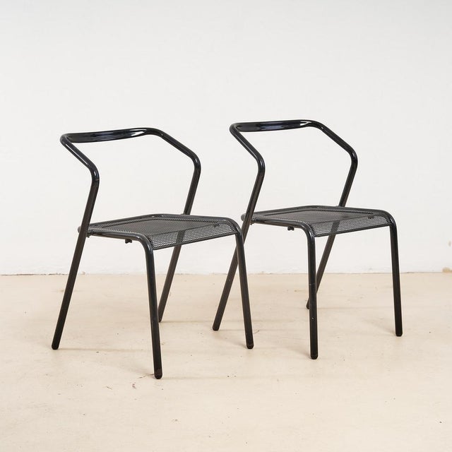 Vintage Metal Chairs, Set of 2 For Sale - Image 4 of 4