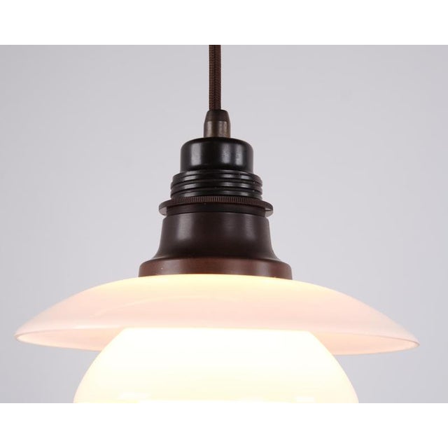 1930s PH 2/2 Pendant with Opal Glass by Poul Henningsen for Louis Poulsen, 1930s For Sale - Image 5 of 10