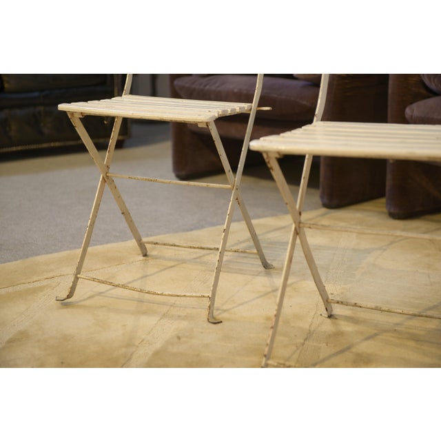 Folding Garden Chairs, 1960s, Set of 4 For Sale - Image 6 of 10