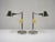 A sophisticated pair of Ralph Lauren polished nickel desk lamps, combining timeless library-inspired design with the...