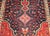 Vintage Persian Hamadan Gallery Rug, Hand-Knotted Wool, Geometric Medallion Pattern, Navy & Red, 6x12 For Sale - Image 15 of 17