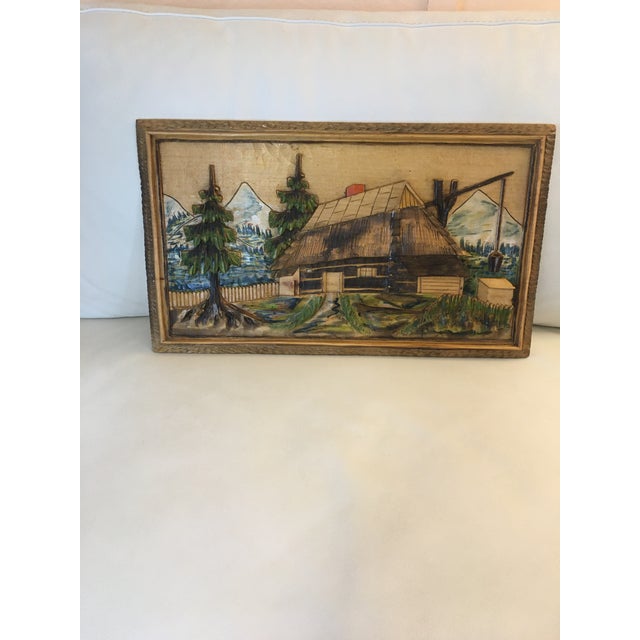 A Black Forest carved wood wall hanging Germany mid 20th century heavily detailed