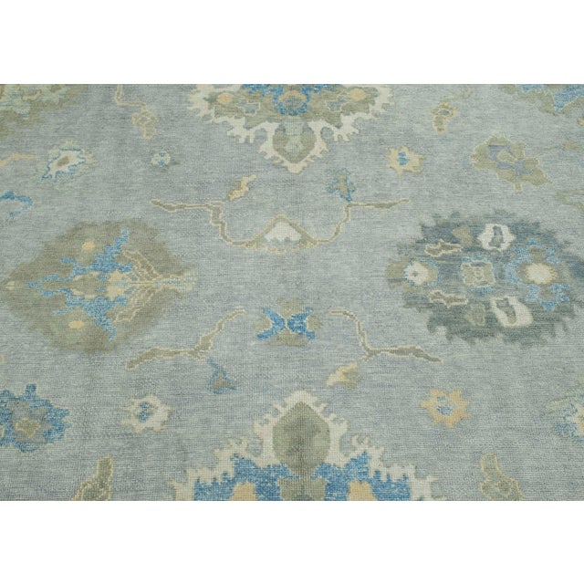 Turkish Oushak Square Rug 11'10" x 11'11" #18129 For Sale In Houston - Image 6 of 8