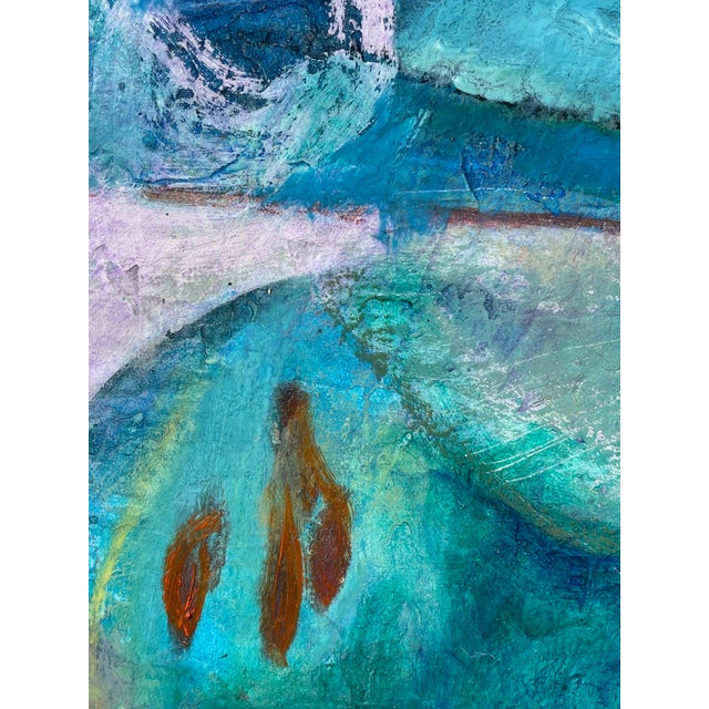 Abstract "Celebrating Spring " Original Abstract Colorful Mixed Media Painting by Sonia Gold For Sale - Image 3 of 12