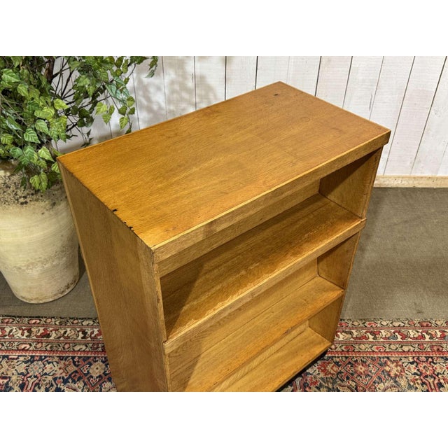 English Double-Sided Oak School Library Bookcase For Sale - Image 6 of 14