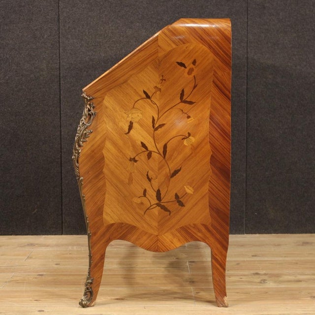 20th Century French Inlaid Bureau, 1960s For Sale - Image 6 of 13