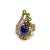 Contemporary Bochic “Orient” Blue Sapphire & Multi Gem Cocktail Ring In 18K Gold & Silver, Size 9.5 For Sale - Image 3 of 8