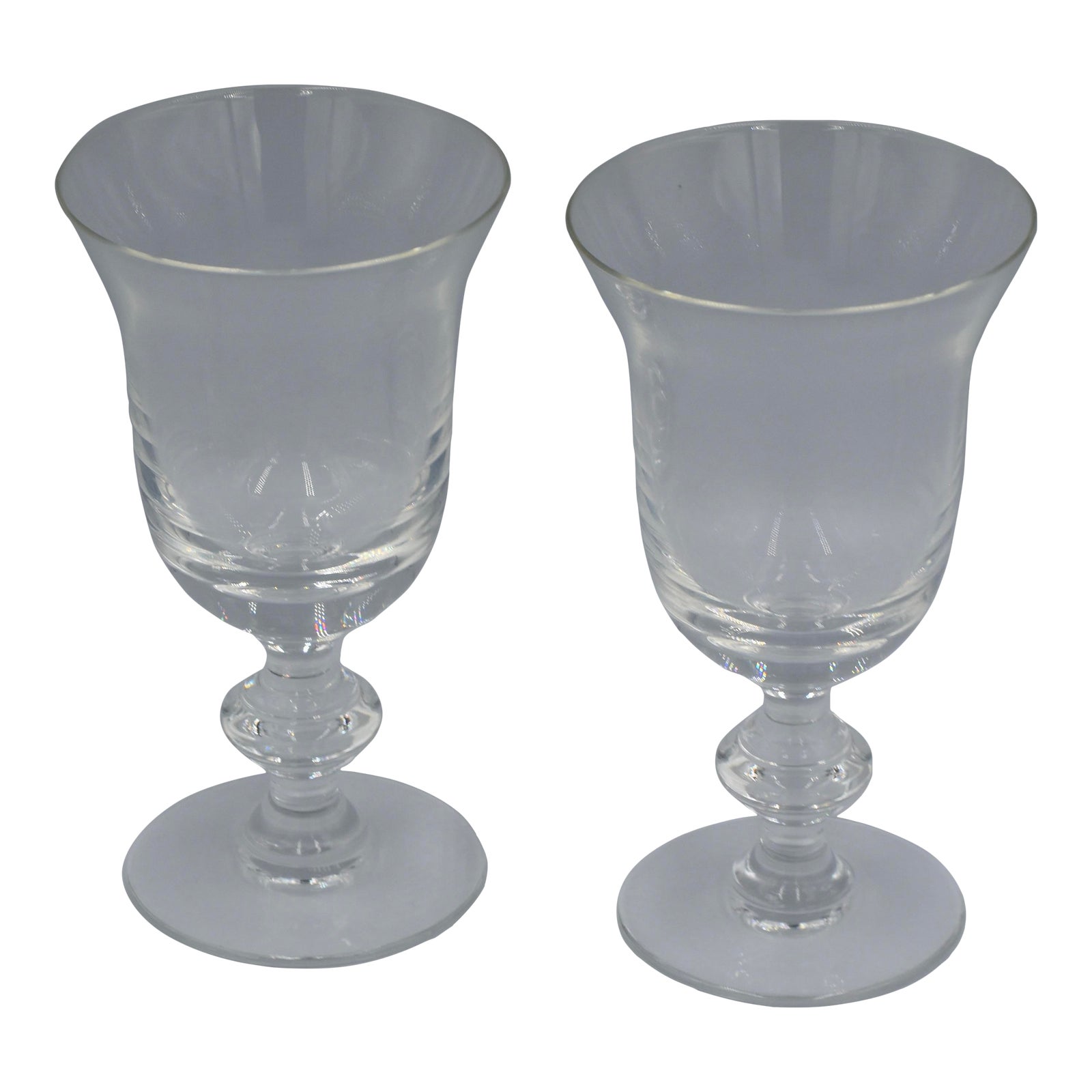 La Rochere Verre Amitie Mouth Blown Wine Stem Glass Set | Chairish