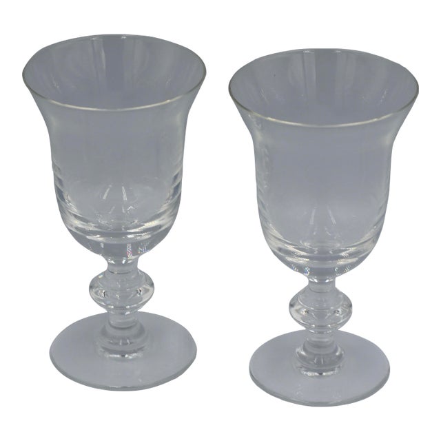 La Rochere Verre Amitie Mouth Blown Wine Stem Glass Set For Sale