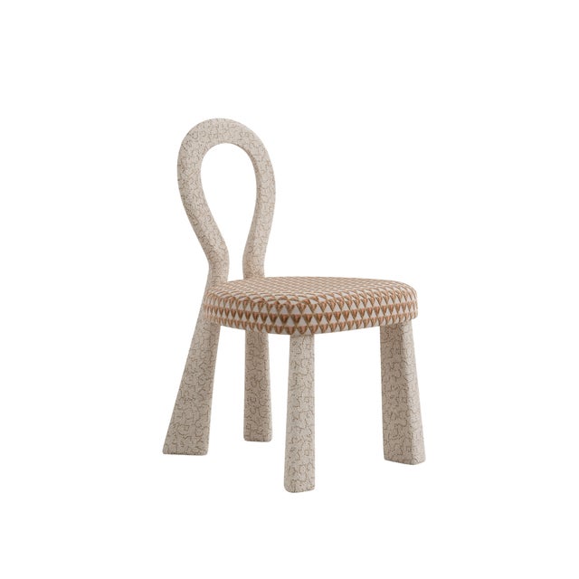 Textile Mary Dining Chair with Upholstered Legs by Ottiu For Sale - Image 7 of 12