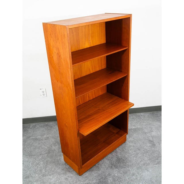 1960s Mid Century Danish Modern Book Shelf Shelving Cabinet Poul Hundevad MCM Compact For Sale - Image 12 of 12