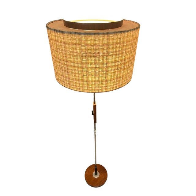 Mid-Century Modern Chrome Metal Floor Lamp from Temde Leuchten, 1950s For Sale - Image 3 of 14