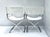 Mid 20th Century Moder Chrome & White Director - Campaign Style Chairs by Robert Kjer Jakobsen - Set of 2 For Sale - Image 4 of 7