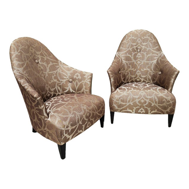 Late 20th Century Pair of John Hutton for Donghia "Ghost" Chairs For Sale