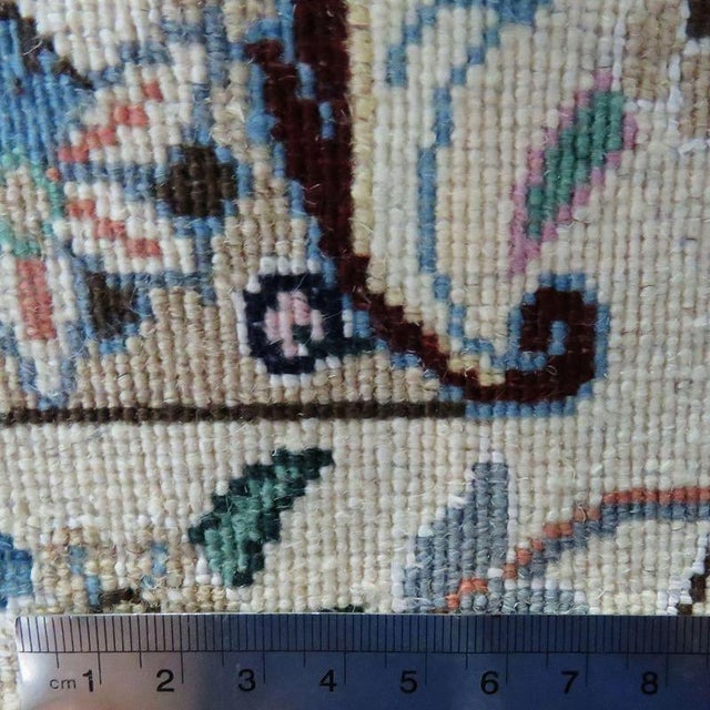 Wood Middle Eastern Nain Rugs in Cork and Silk, Set of 2 For Sale - Image 7 of 8