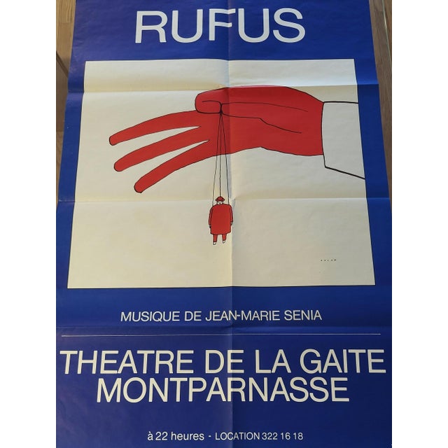 Poster from Jean Michel Folon Rufus, 1981 For Sale - Image 10 of 10