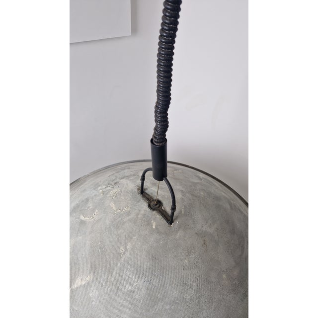 Black Macumba Metal Pendant Lamp by Orni Halloween for Artemide, 1980s For Sale - Image 8 of 9