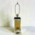 Vintage 1980s table lamp with thick lucite base and top, with brass sides. Very unique lamp, to add a touch of mid-century...