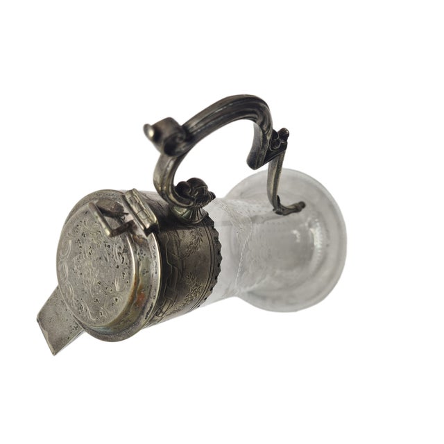 Metal Art Nouveau Wine Pitcher, United Kingdom, 1900s For Sale - Image 7 of 13