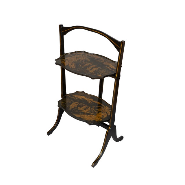 Regency Style Chinoiserie Folding Table For Sale - Image 11 of 12