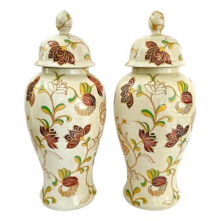 Large Ginger Jar Pair For Sale