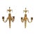 Pair Antique Gilt Empire Wall Candle Sconces For Sale
