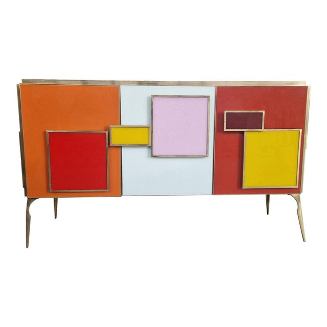 Three-Door Sideboard with Backlit Handles, 1980s For Sale - Image 11 of 12