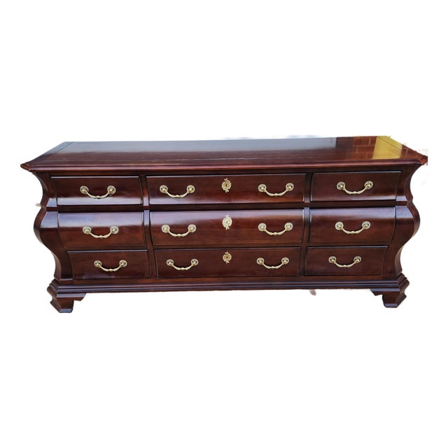 1990s Bombe Style Dresser From "Cardella" Line From Century Furniture For Sale