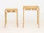 Late 20th Century Modern Seagrass and Shell Nesting Tables, 2 For Sale - Image 5 of 9