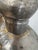 Pair of Large Vintage Indian Tin and Brass Water Vessels With Wooden Cork Stoppers For Sale - Image 11 of 11