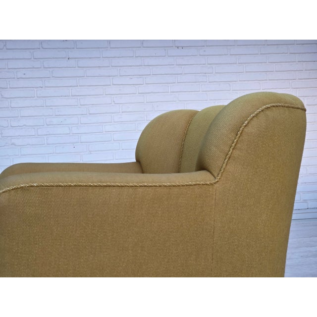 Danish Armchairs in Green Wool and Ash Wood, 1960s, Set of 2 For Sale - Image 18 of 18