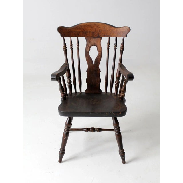 Mid-Century Nichols & Stone Wooden Arm Chair For Sale - Image 10 of 12