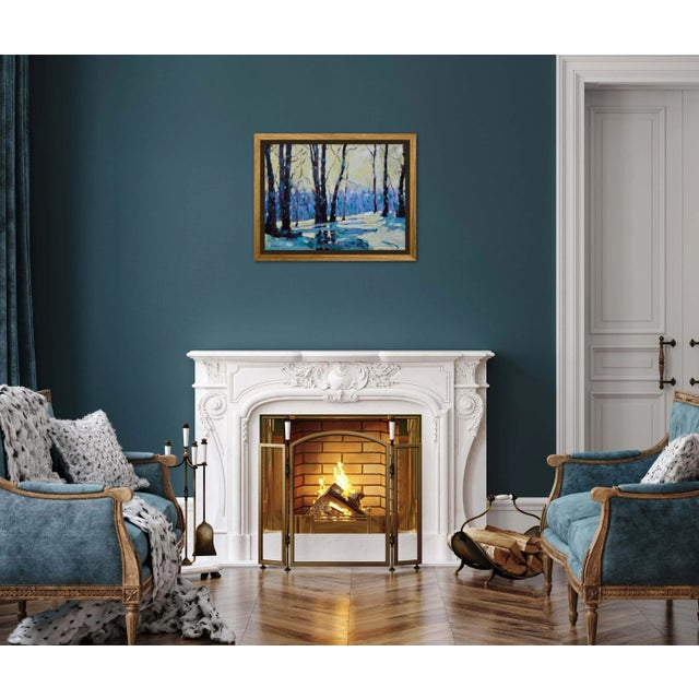 Contemporary Impressionist Landscape Trees Painting For Sale - Image 12 of 12