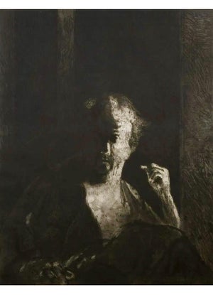 George Segal, Large Format American Pop Art Portrait Aquatint Etching Walter George Segal 1987, 1987