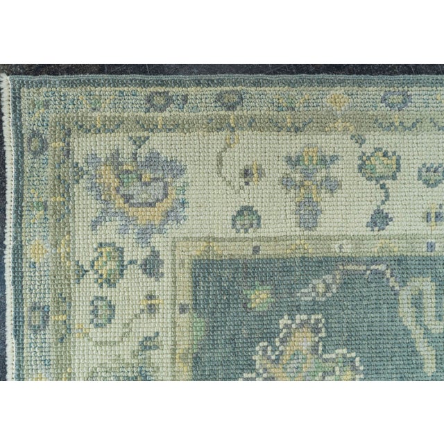 Turkish Oushak Rug 2'9" x 7'6" #19136 For Sale - Image 4 of 8