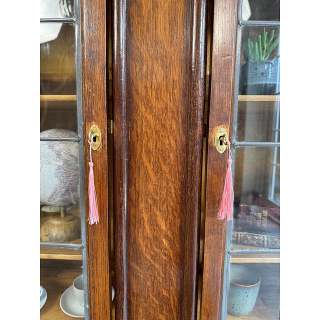 Vintage Wooden Display Cabinet For Sale - Image 11 of 13