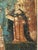 1805 Spanish Colonial Retablo of Our Lady of Mount Carmel With Souls in Purgatory – Painted Wood Devotional Panel For Sale In Chicago - Image 6 of 8