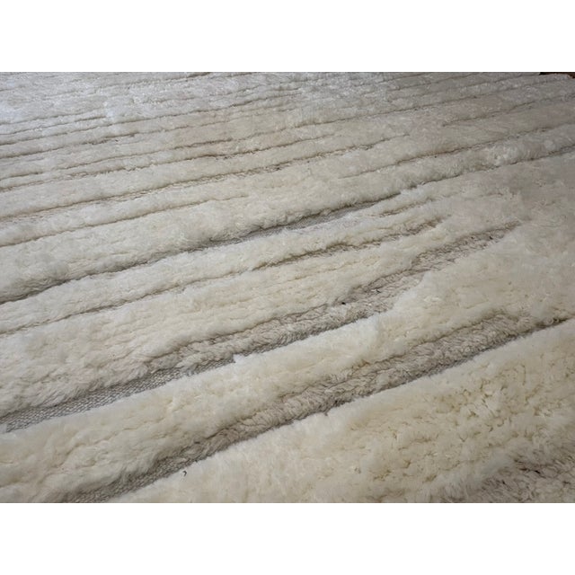 Rh Eli Wool Rug – 12' × 15' Natural | Hand-Knotted New Zealand Wool | Moroccan-Inspired Contemporary Design For Sale - Image 16 of 18
